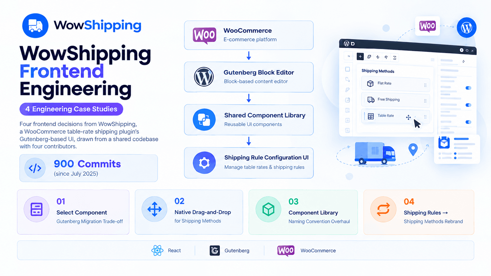 WowShipping Frontend Engineering - 4 Case Studies